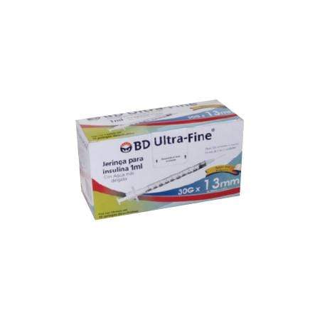 BD Ultra-Fine Jeringas De Insulina De 1 ML Y Aguja Integrada De 30 Gauge X 13 MM – 3