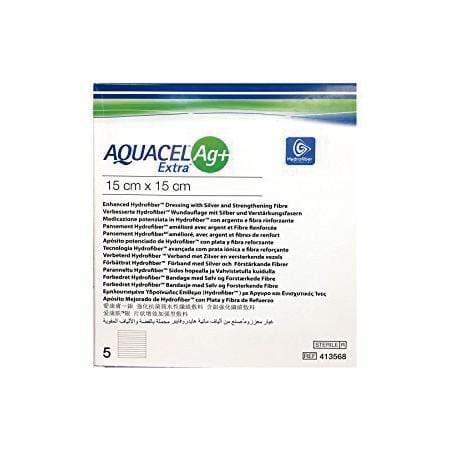 Apósito De Hidrofibra ConvaTec Aquacel Ag+ Extra De 15 X 15 CM