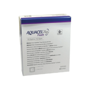 Aquacel Ag Foam ConvaTec Apósito De Espuma Adhesivo De 12.5 X 12.5 CM Caja