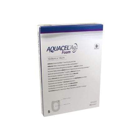 Aquacel Ag Foam ConvaTec Apósito De Espuma Adhesivo Para Talón De 19.8 X 14 CM
