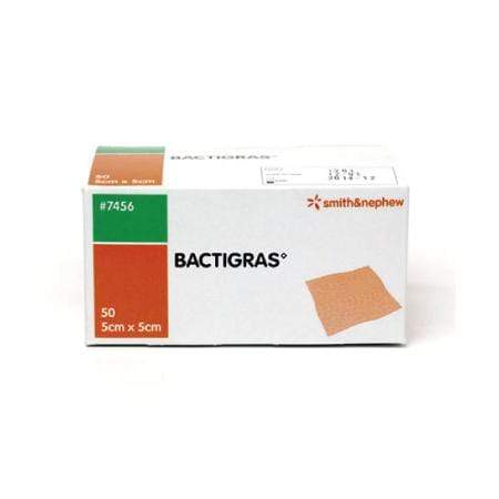 Smith & Nephew Bactigras Gasa Parafinada Con Clorhexidina Estéril De 5 X 5 CM – 2